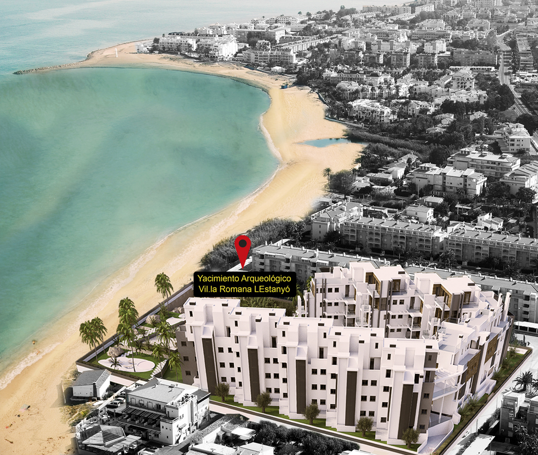 Apartamento en primera línea de playa. Residencial El Estanyo Villa Romana