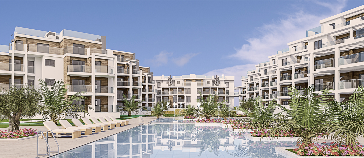 Apartamento en primera línea de playa. Residencial El Estanyo Villa Romana